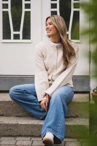 Hovedbilde Mixie Knit Cardigan Ivory 