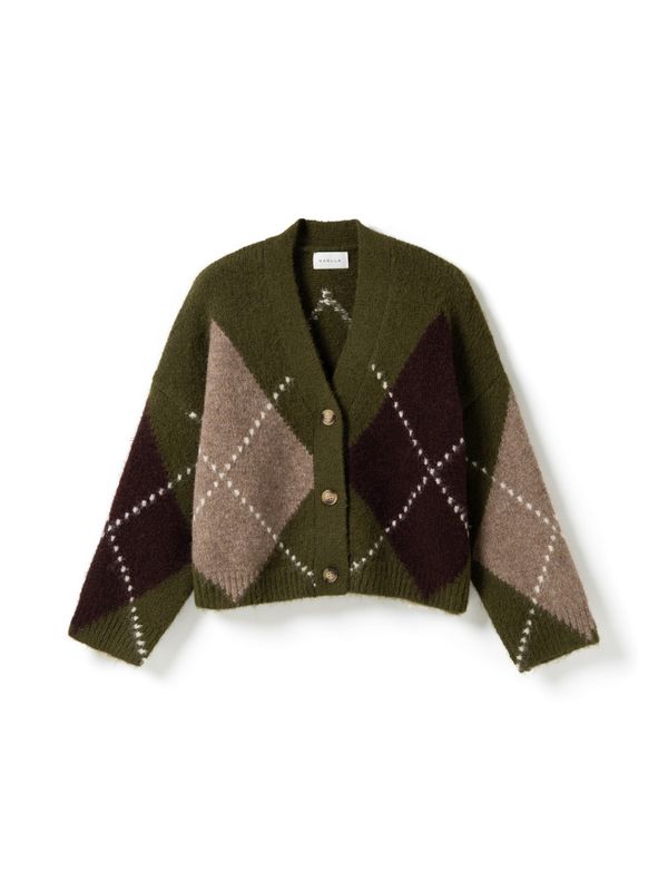 Laiana Knit Cardigan Avocado Green Mix 