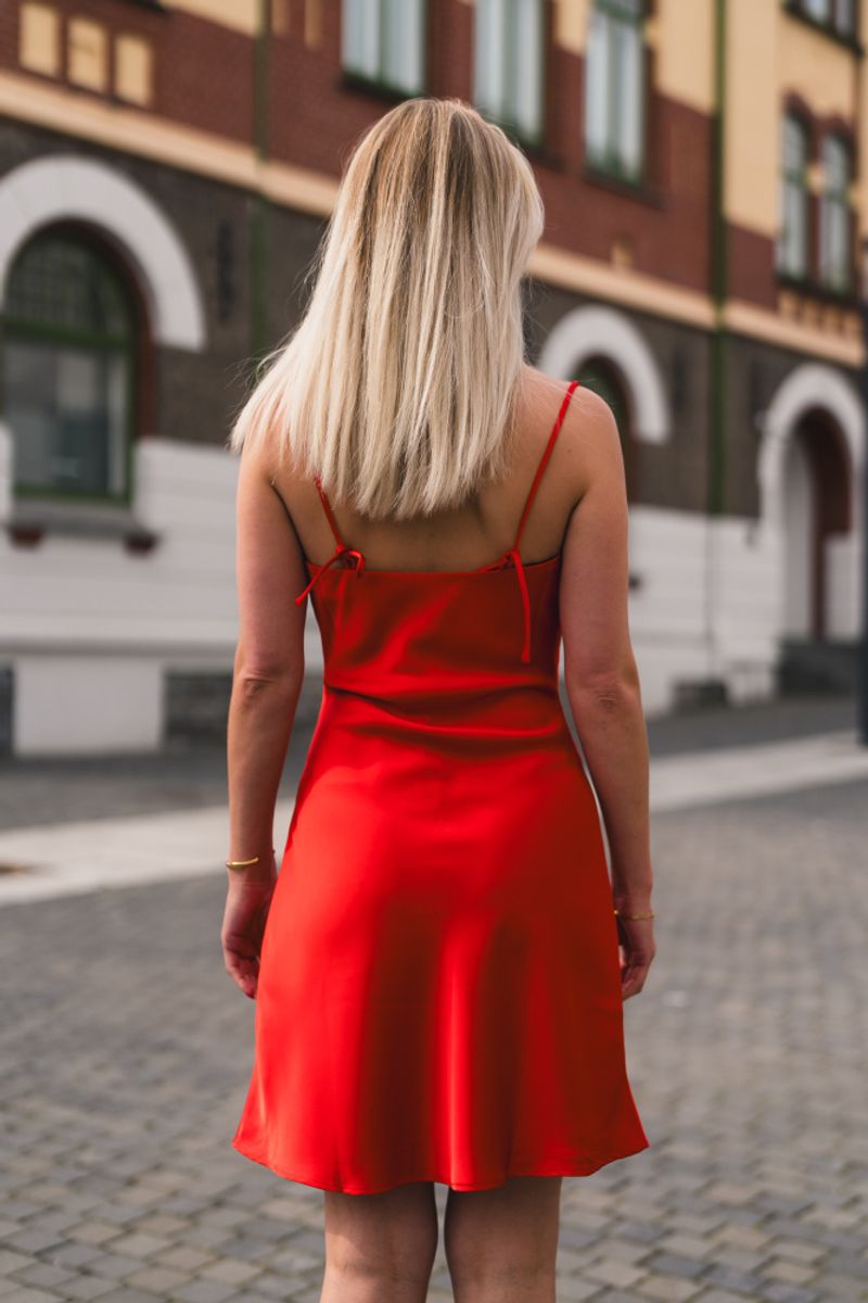 Eila Short Dress Red 