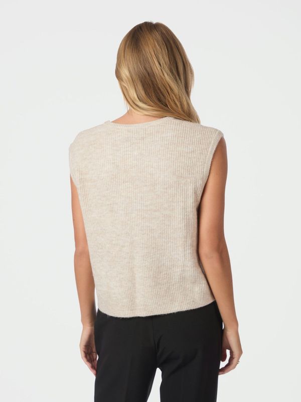 Everest Knit Vest Sand Melange 