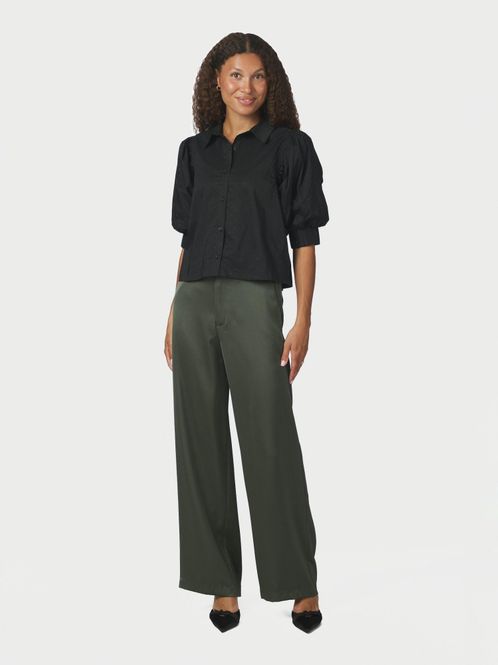 Hovedbilde Etta Poplin Bedazz Shirt Black 