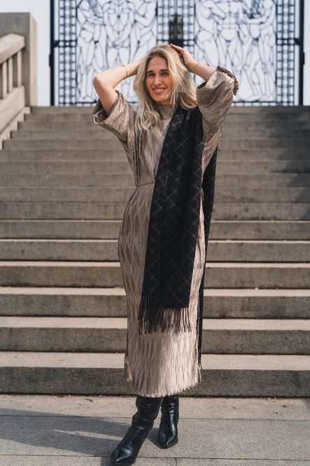 Hovedbilde Ortega Cashmere Blend Scarf Dark Mahogany