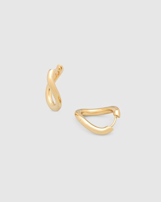 Hovedbilde River Hoops Large Gold 