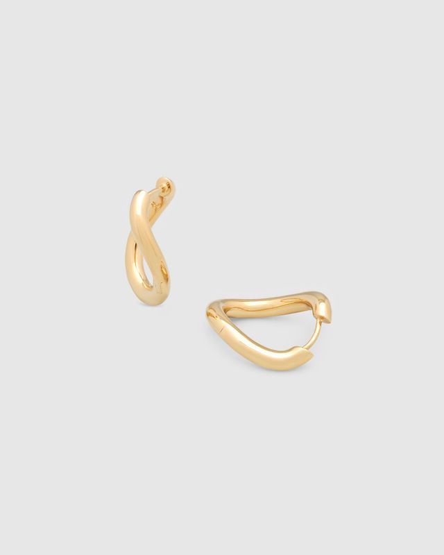 River Hoops Large Gold 