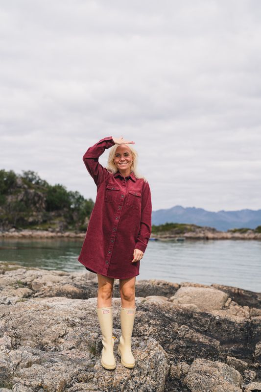 Ella Short Shirt Dress Choco Truffle 