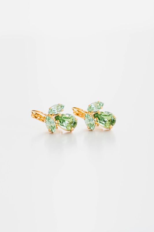 Petite Timo Earrings Gold Chrysolite 