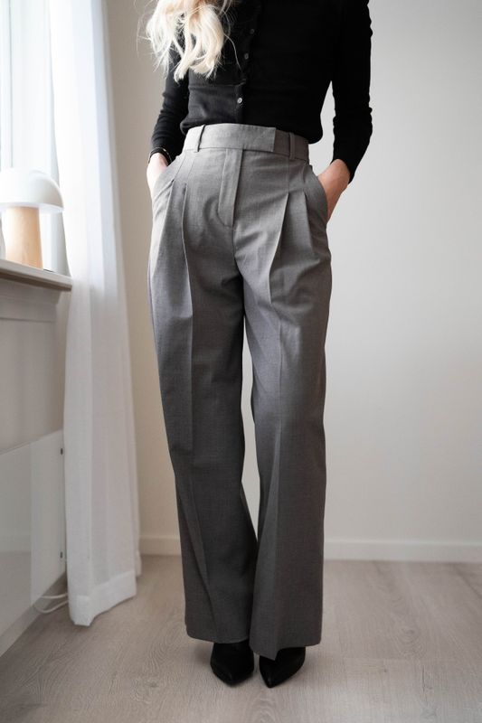 Cymbaria Trousers Brown Melange 