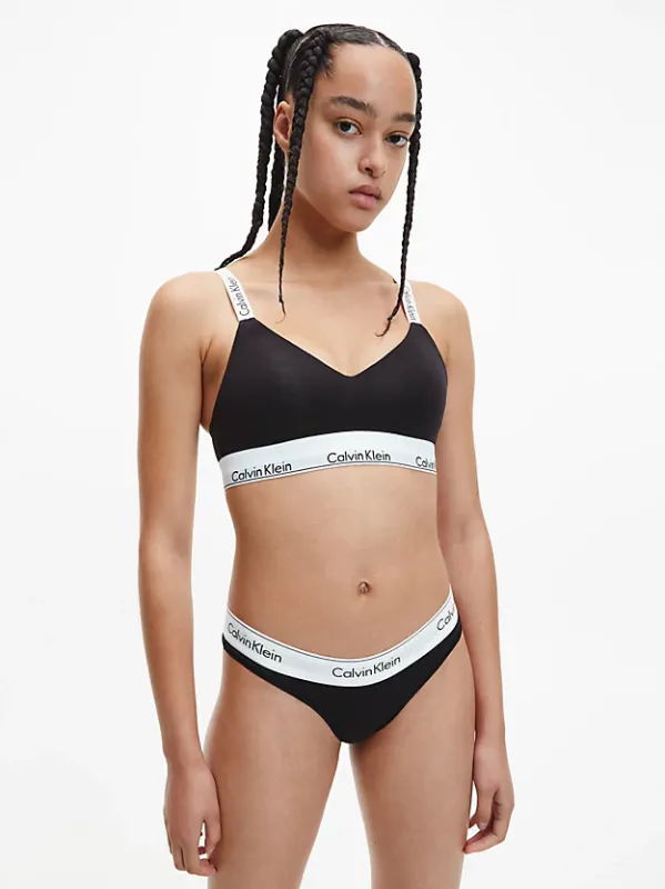 Lightly Lined Bralette Black 