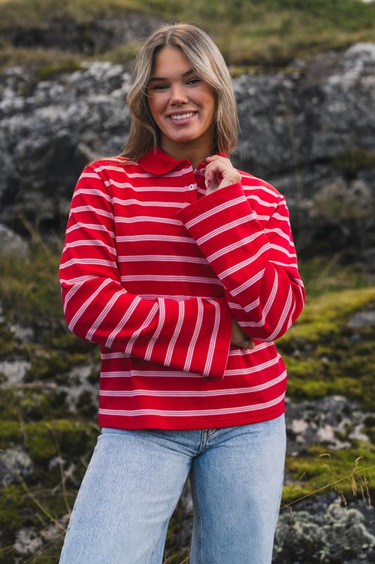 Sunny Polo Red Stripe 