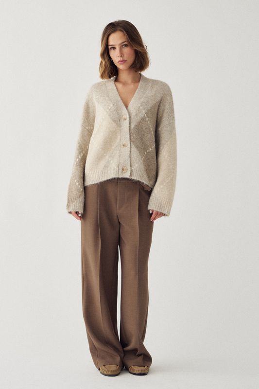 Laiana Knit Cardigan Beige Mix 