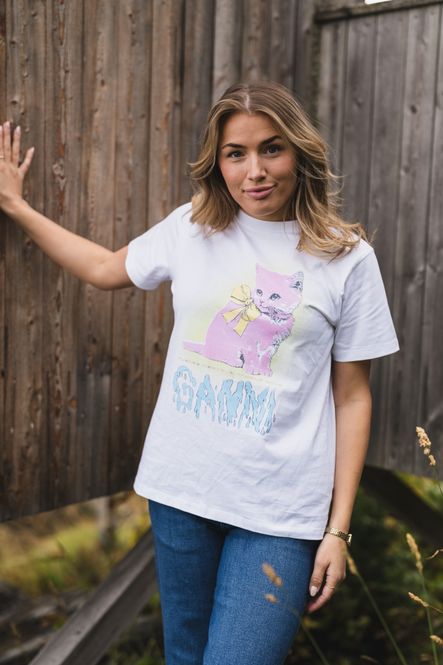 Hovedbilde Basic Cotton Jersey Animals Bright White 