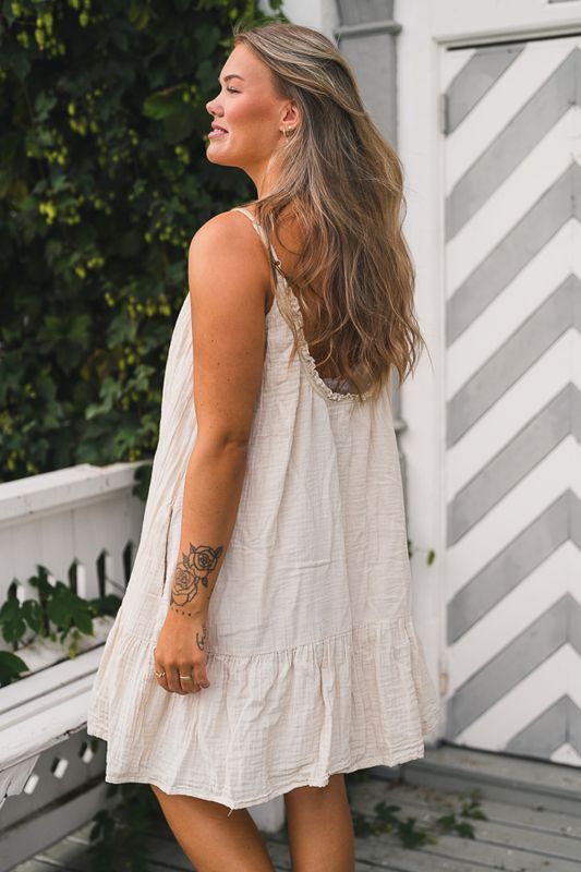 Tanger Short Dress White Swan 