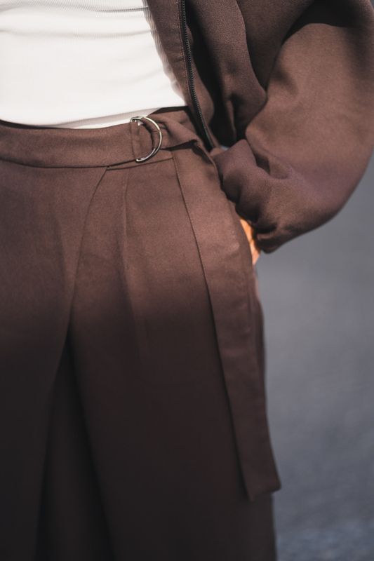 Zein Esteriane HW Pants Hot Fudge 