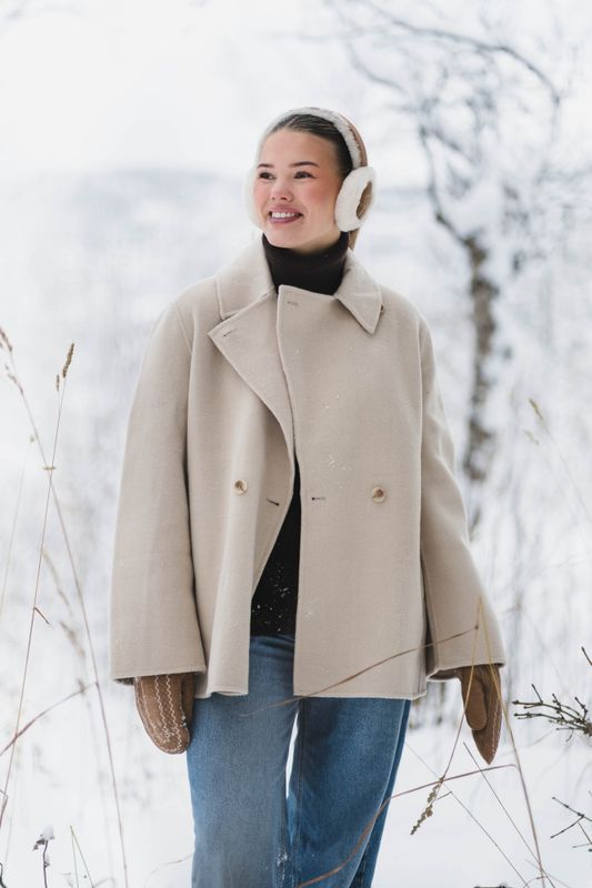 Felsa Wool Peacoat Ecru 