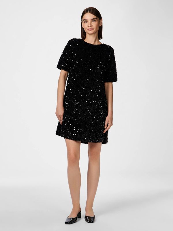 Fudsy 2/4 Short Dress Black 