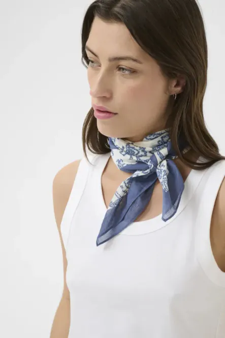 Hovedbilde Phi Scarf Blue Dot Paisley Print