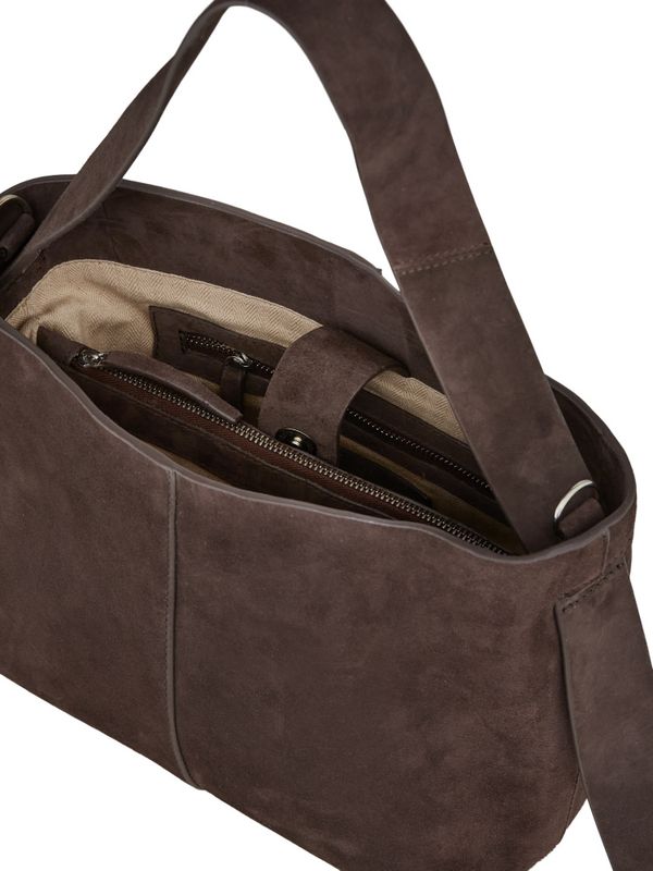 Suede Fraya Small Bag Hot Fudge Brown 