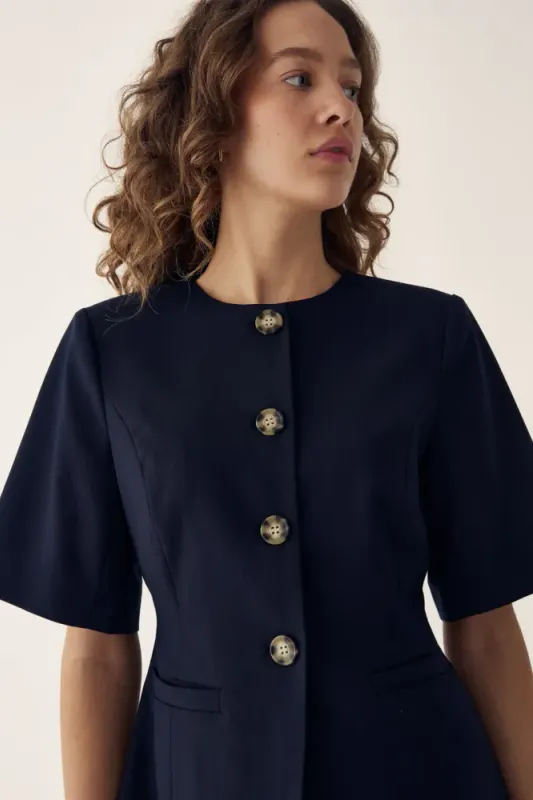 Kasaundra Blazer Navy 