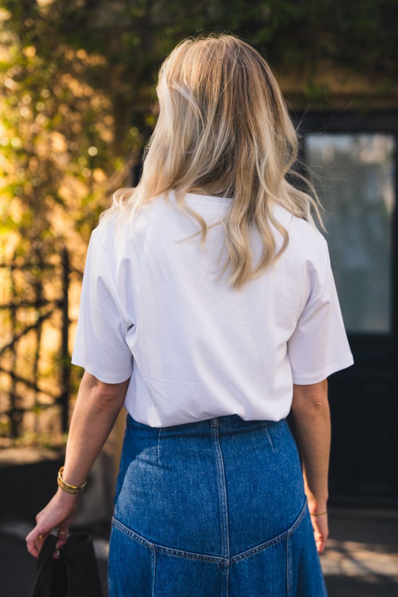 Melea Icon Tee White/Black 