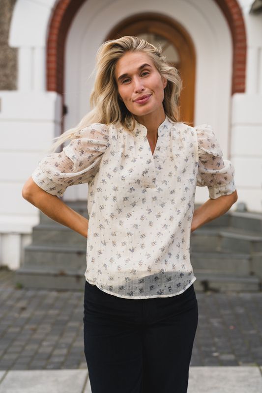 Roella Soft Fleur Blouse Creme 