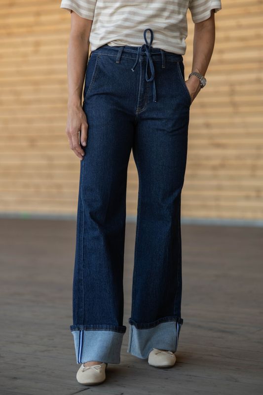 Hubby Reverse Ankle Jeans Dark Denim 
