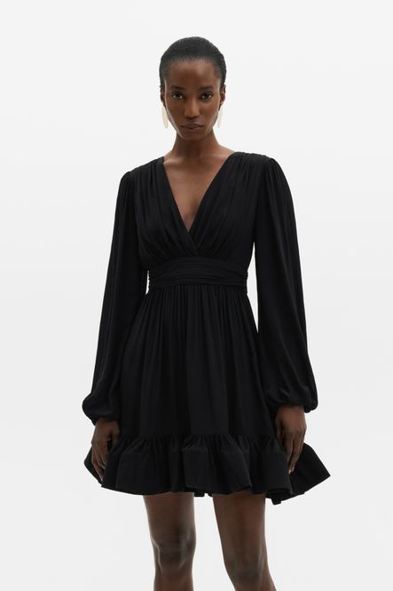 Hovedbilde Jadie V-Neck Ruffled Mini Dress Black 