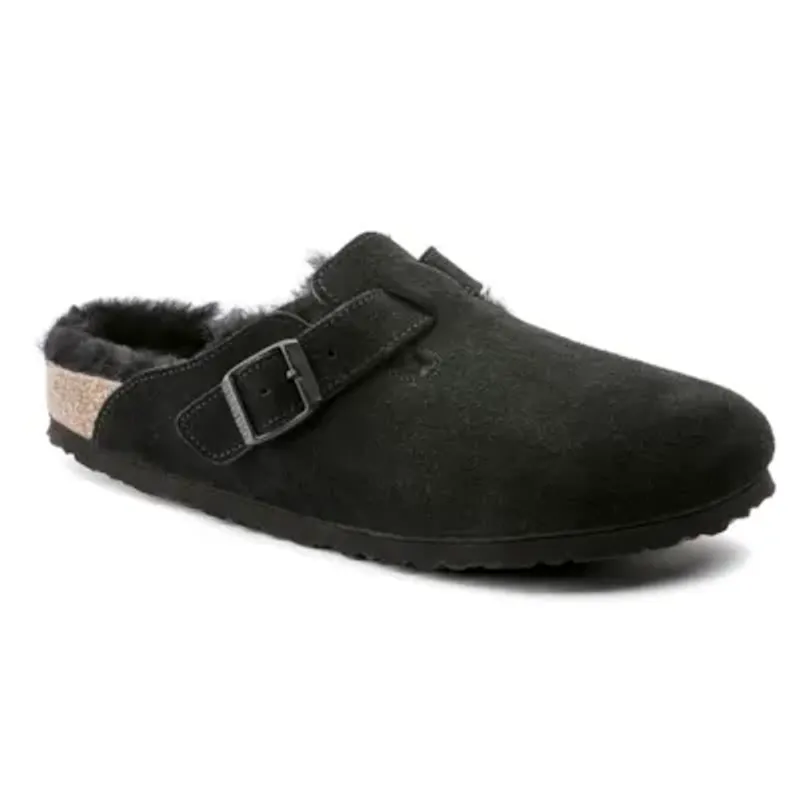 Boston Shearling Suede Leather Black 