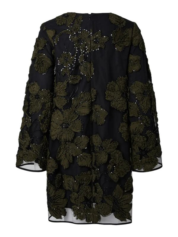 Flouing LS Dress Black 