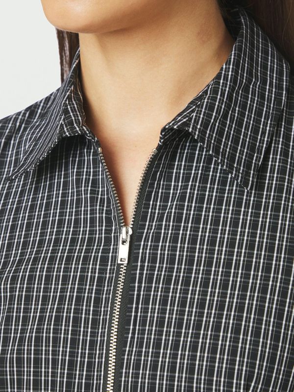 Cathy Zip Shirt Black 