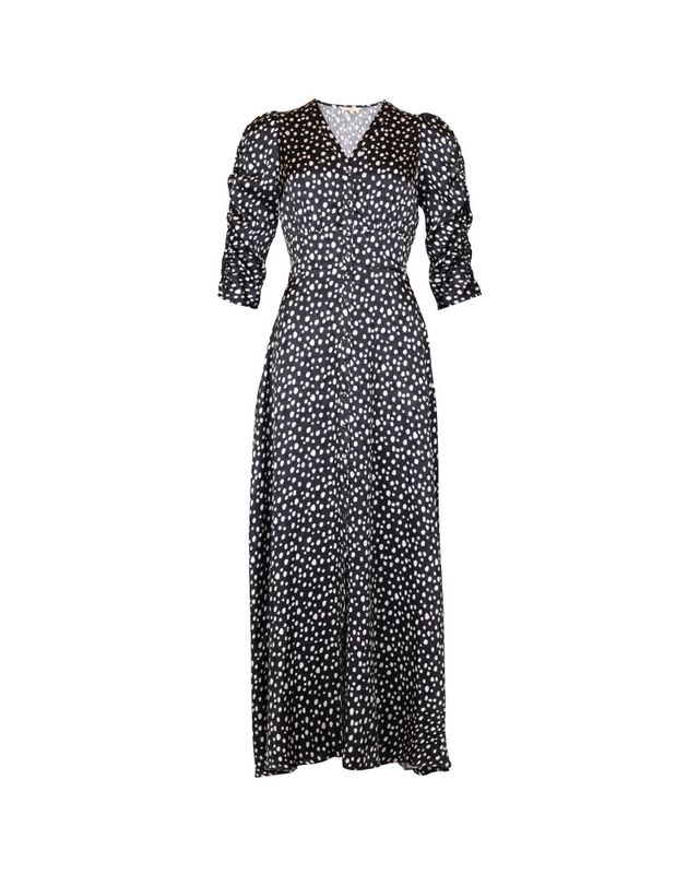 Jacquard Button-Down Dress Black Bliss 