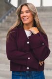 Hovedbilde Atari Rib Cardigan Burgundy 