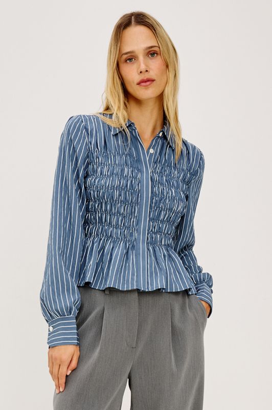 Bradshaw Washed Indigo Stripe 