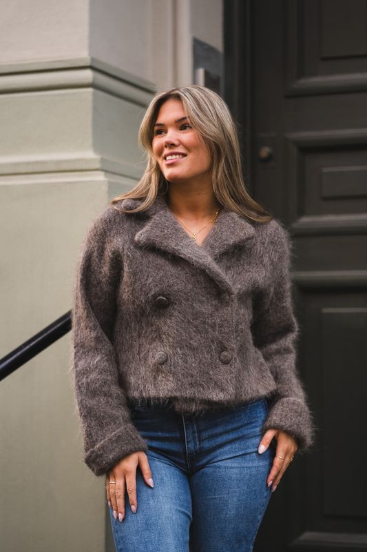 Fenny Chunky Cardigan Brown 