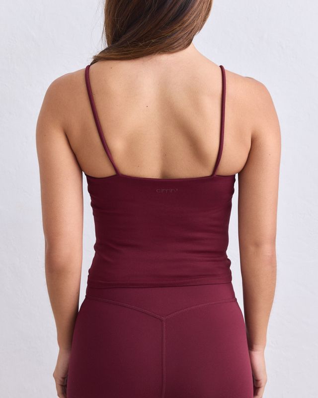 Shape Seamless Strap Singlet Merlot 