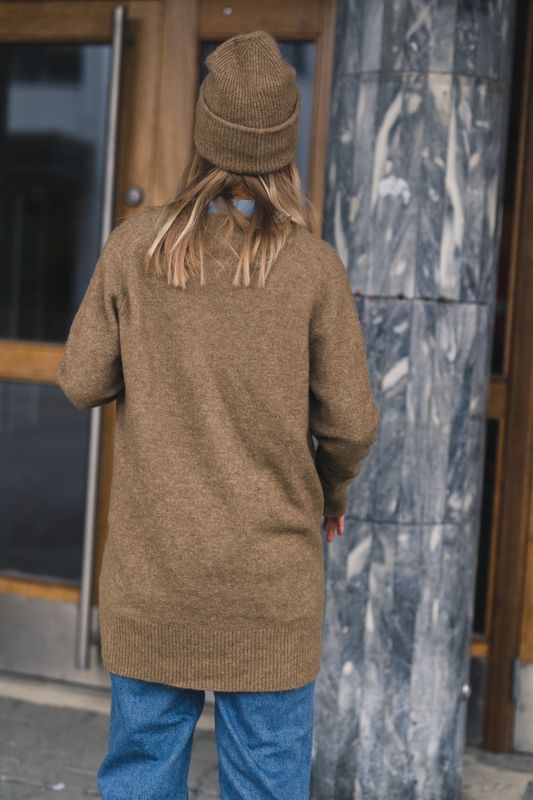 Sanor Long Cardigan 7355 Lead Gray 