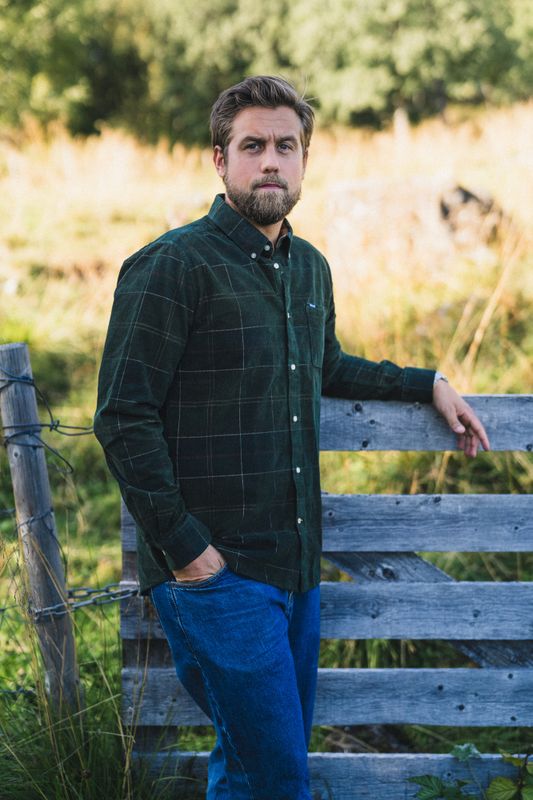 Blair Tailored Tartan Cord Shirt Classic Tartan 