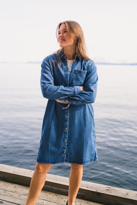 Shirt Dress Coastal Sky 