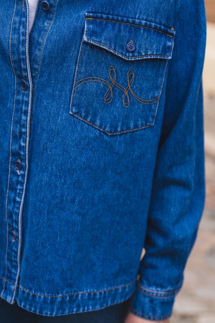 Hovedbilde Kylie Blue Shirt Medium Wash Blue Denim 