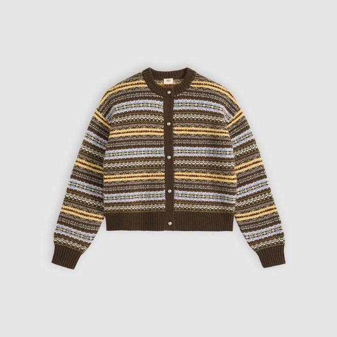 Hovedbilde Charlotte Crewneck Cardigan Lea Fairsle Java