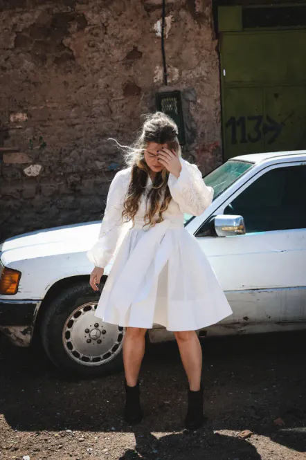 Hovedbilde Poplina Dress White 