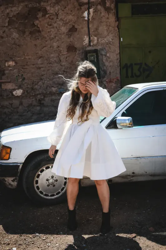 Poplina Dress White 