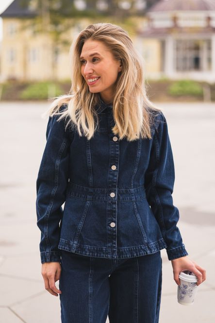 Hovedbilde Evi Denim Jacket Blue Black Wash 