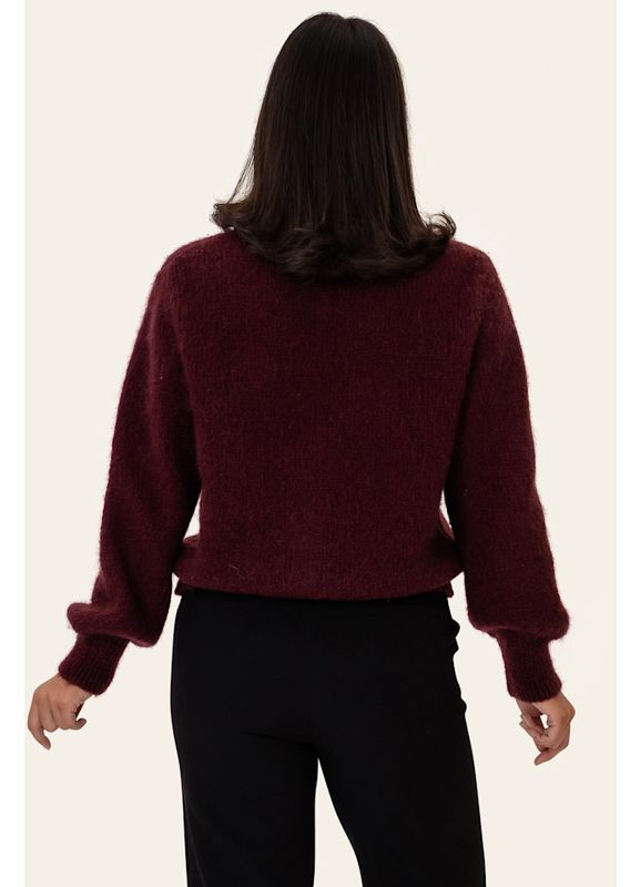 Idaic Cardigan Bordeaux 
