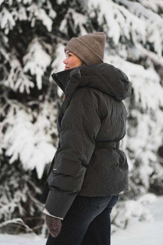 Steilia Brushed Down Jacket Dark Green 