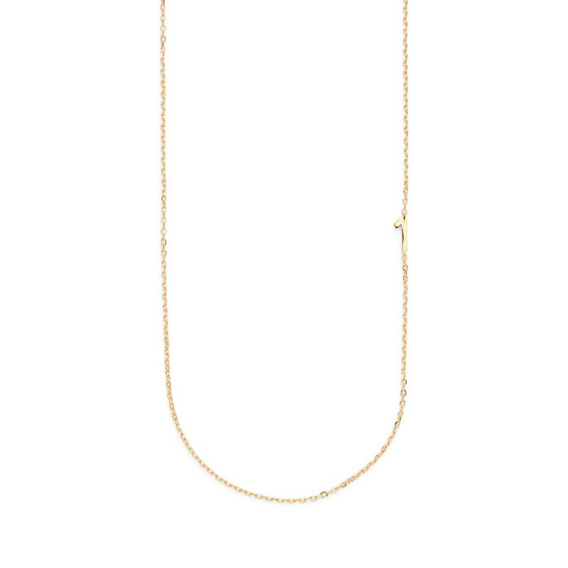 Big Number Necklace Gold - 40L - 1