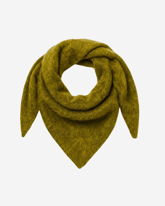 Chamonix Scarf Brushed Cashmere Fresh Moss 