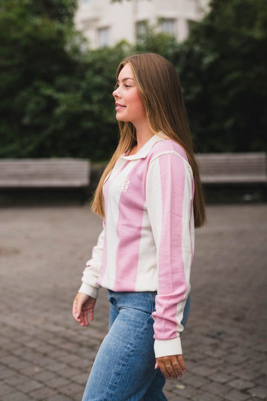 Basile Sportive Stripe Pink/Cream 
