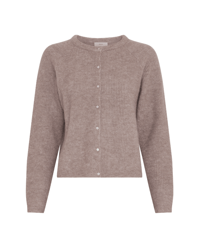 Amalie Cardigan Mocha Merin Melange 
