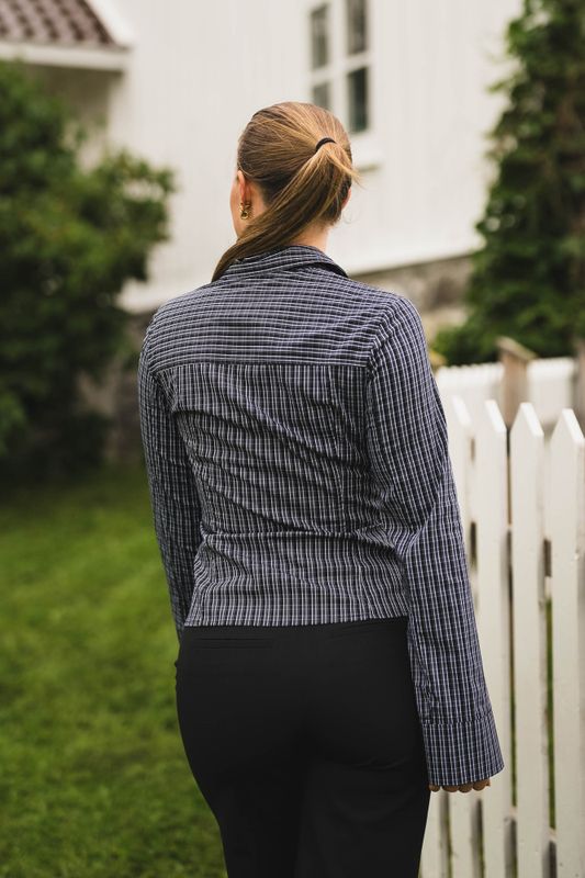 Cathy Zip Shirt Black 