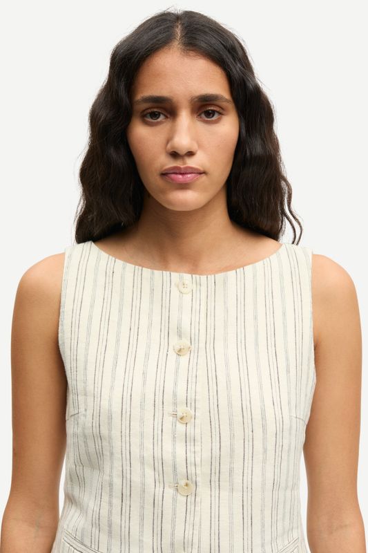 Saloves Vest 14329 Bone Stripe 